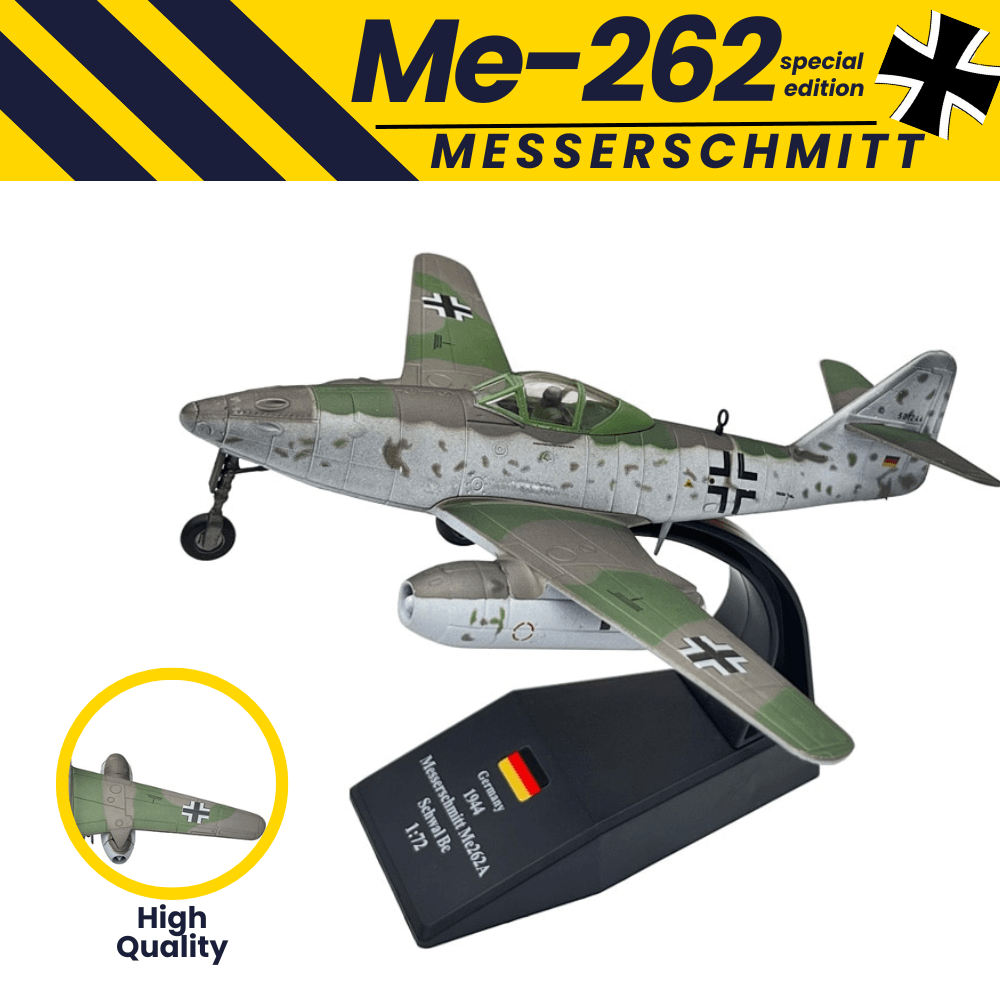 Model "Messerschmitt Me-262 Fighter" - Metal 1:72 Diecast - NiceStore 