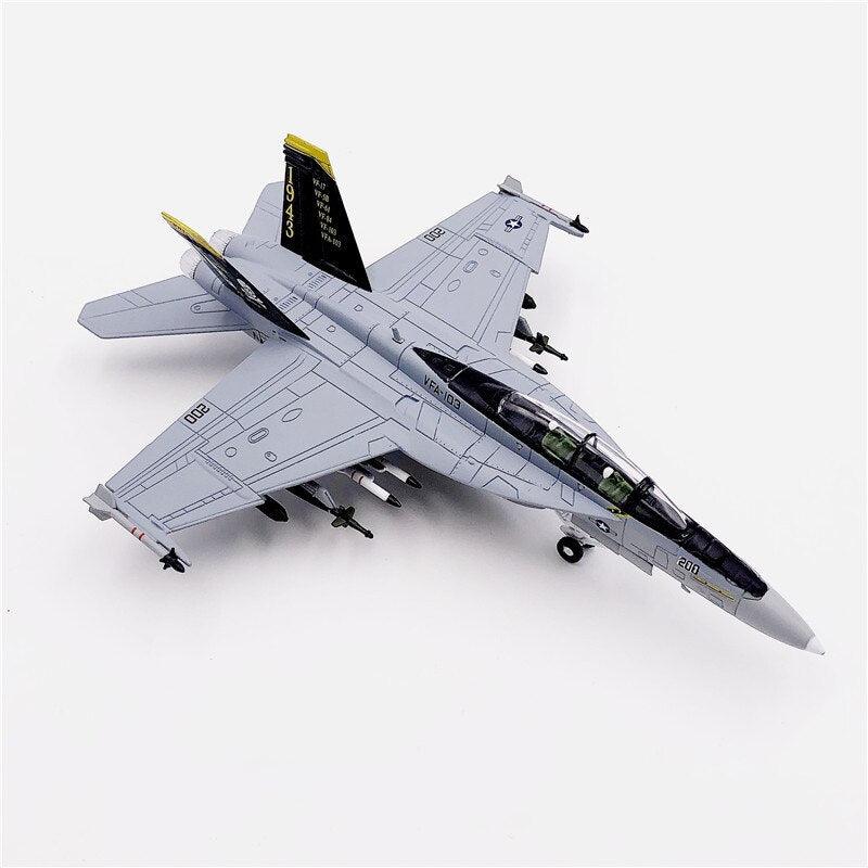 Model "F/A-18F Super Hornet" USAF Scale 1:100 Diecast - NiceStore 