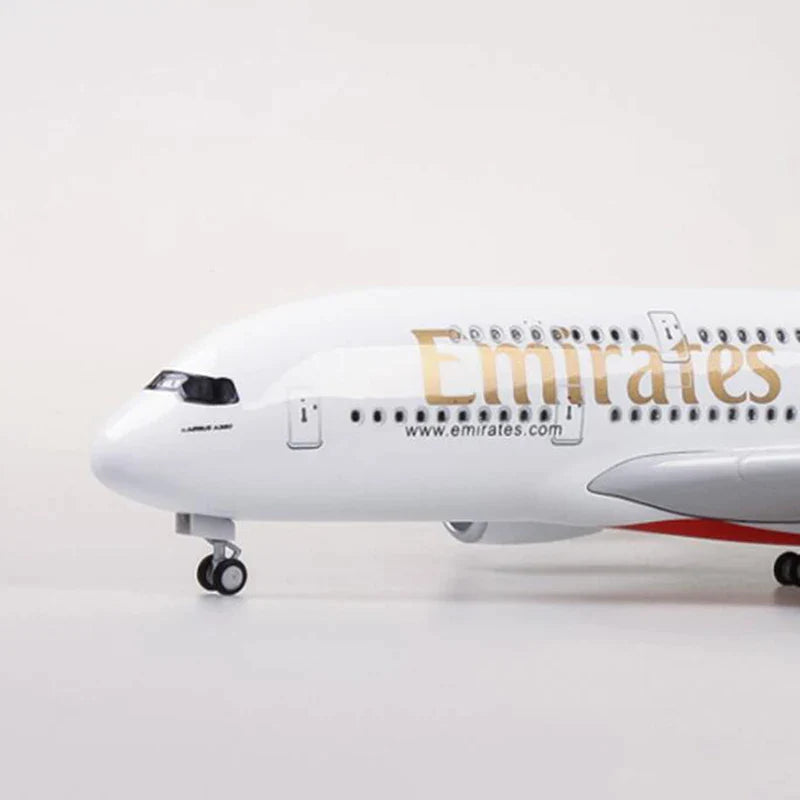 Model "A380-800" Emirates 45.5cm - With Lights, Sound Control - NiceStore 