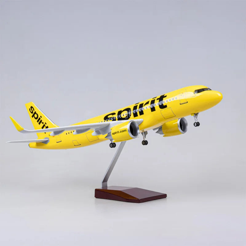 Model "Airbus A320NEO Spirit Airlines" 47CM - With Lights, Sound Control